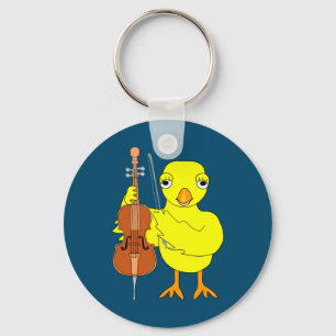 Cello Chick Key Ring