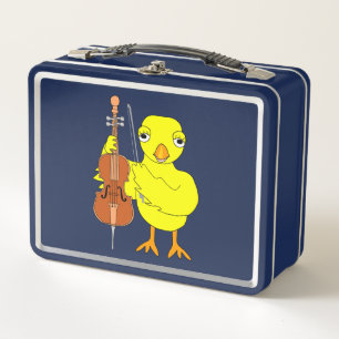 Cello Chick Metal Lunch Box