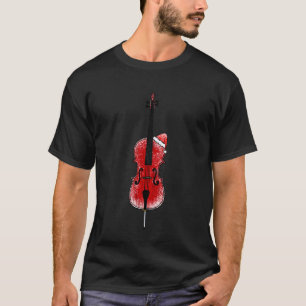Cello Christmas Santa Cellist String Musician Musi T-Shirt