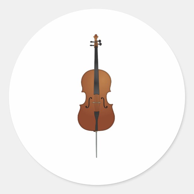 Cello Classic Round Sticker (Front)