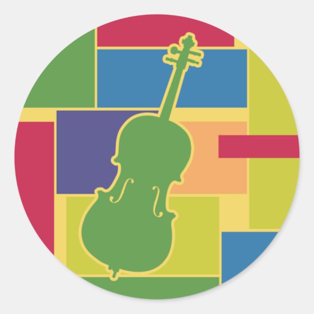 Cello Colorblocks Sticker (Front)