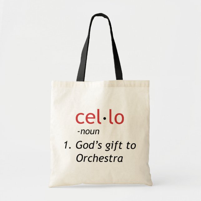 Cello Definition Tote Bag (Front)