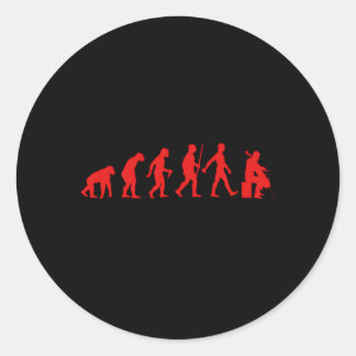 Cello For Cellist Chello Player Classic Round Sticker