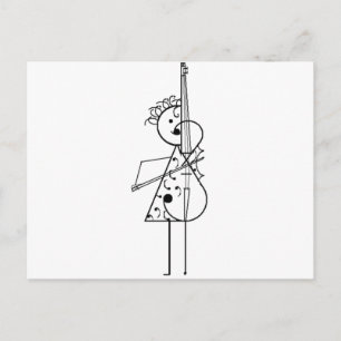 Cello Girl Postcard