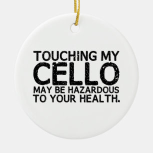 Cello Hazard Ceramic Tree Decoration