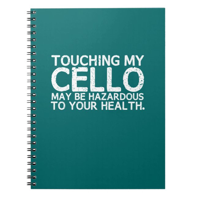 Cello Hazard Spiral Notebook (Front)