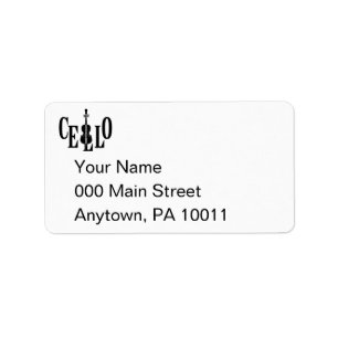 Cello in Cello Drawing Label