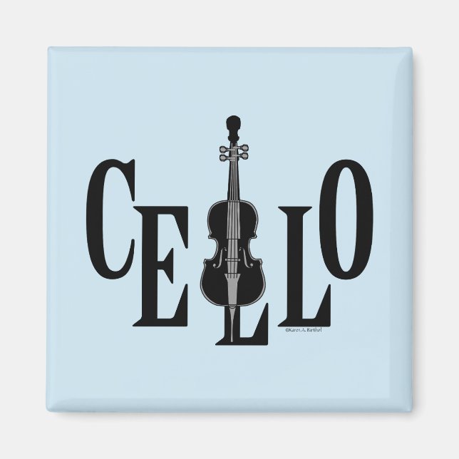 Cello In Cello Magnet (Front)