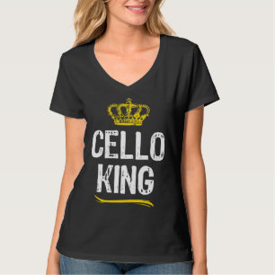 Cello King Men Boys Player  Cool Cellist T-Shirt