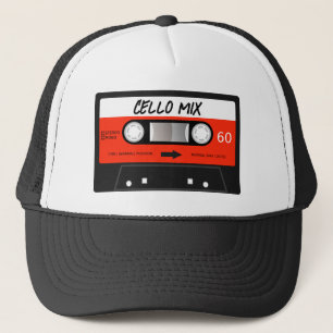 Cello Mixtape Retro Red Vintage Cassette Tape Trucker Hat
