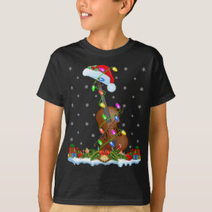 Cello Music Lover Matching Santa Hat Cello Christm T-Shirt