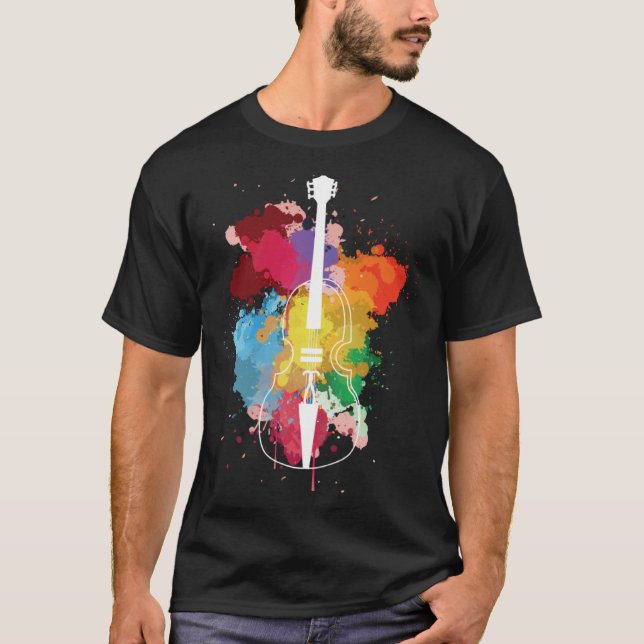 Cello Musical Instrument T-Shirt (Front)