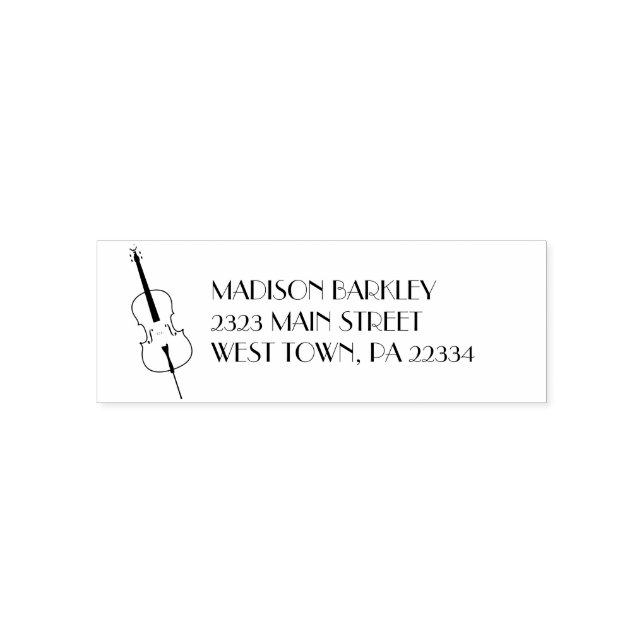 Cello Musician Music Teacher String Orchestra Self-inking Stamp (Design)
