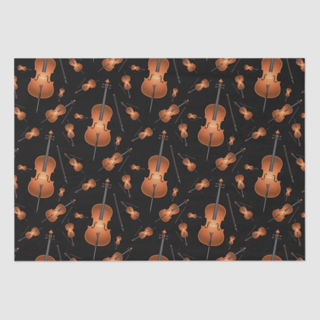 Cello Musician Music Teacher String Orchestra Tissue Paper (Front)