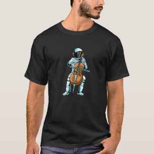 Cello Musician  Orchestra Classical Astronaut Musi T-Shirt