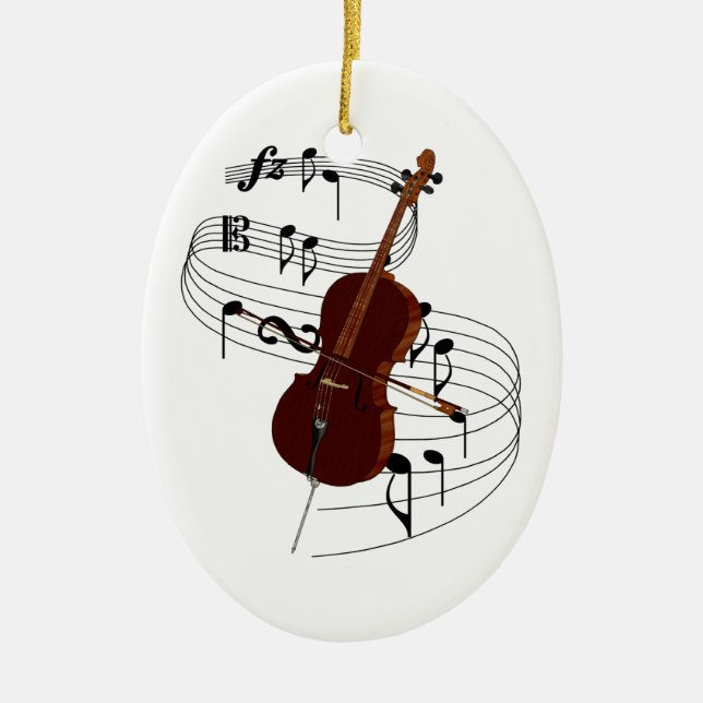 Cello Ornament (Front)