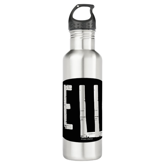 Cello Oval Rough Text 710 Ml Water Bottle (Front)