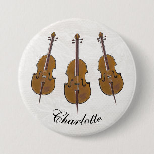 Cello personalised badge