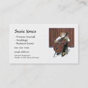 Cello Player Business Card