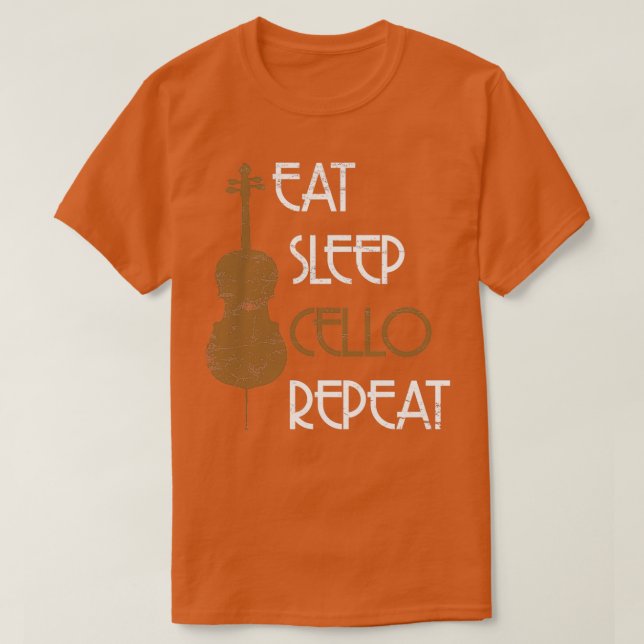 Cello Player Cellist T-Shirt (Design Front)