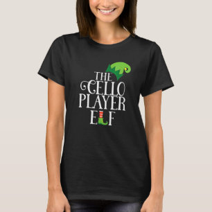Cello Player Elf Matching Family Group Christmas P T-Shirt