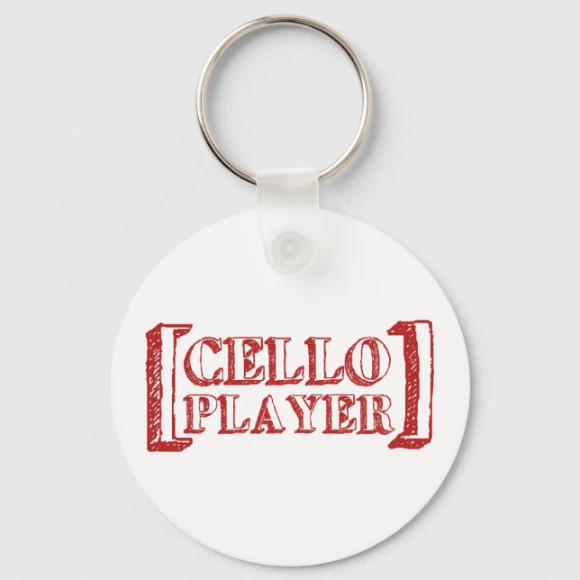 Cello Player Key Ring (Front)