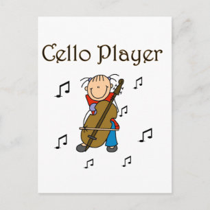 Cello Player Tshirts and Gifts Postcard