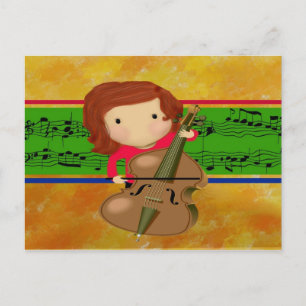 Cello Practice Postcard