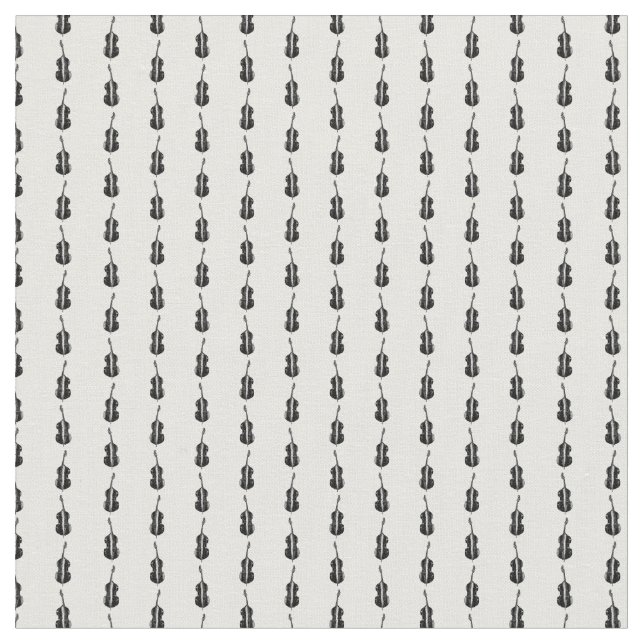 Cello Print Music Pattern CUSTOM BACKGROUND COLOR Fabric (Close Up)