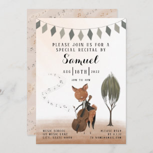 Cello Recital Invitation