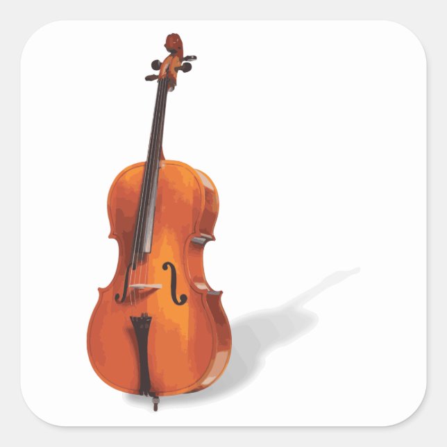 Cello Square Sticker (Front)