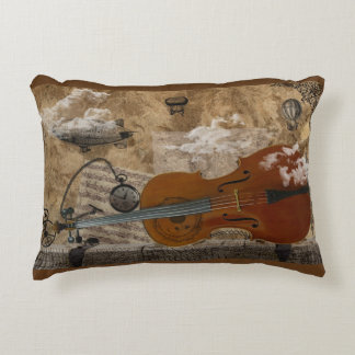 Cello Steampunk Decorative Cushion