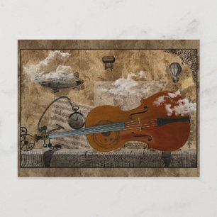 Cello Steampunk Suite Postcard