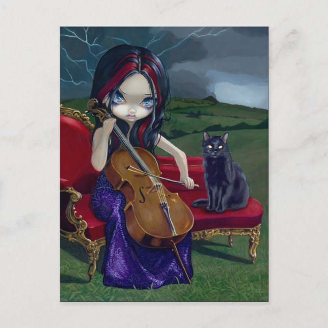 "Cello Storm" Postcard (Front)