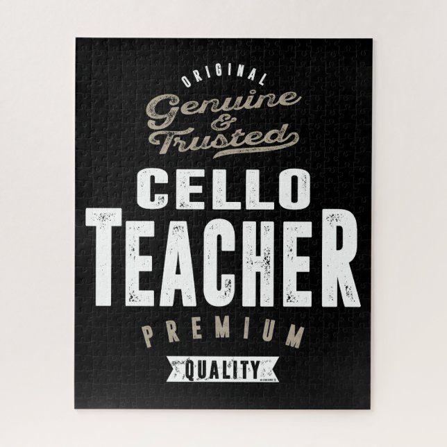 Cello Teacher Jigsaw Puzzle (Vertical)