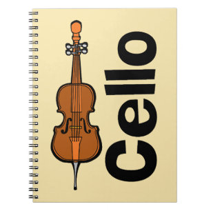 Cello Vertical Text Notebook