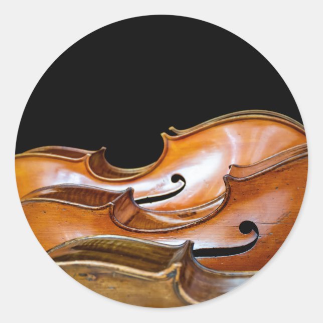 Cellos Classic Round Sticker (Front)