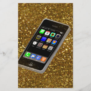 cellphone bling stationery