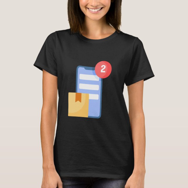 Cellphone Message Text Notification Chat T-Shirt (Front)