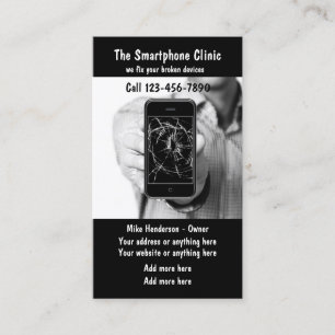Cellphone Repair Services Business Card