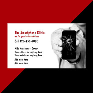 Cellphone Repair Services Business Card