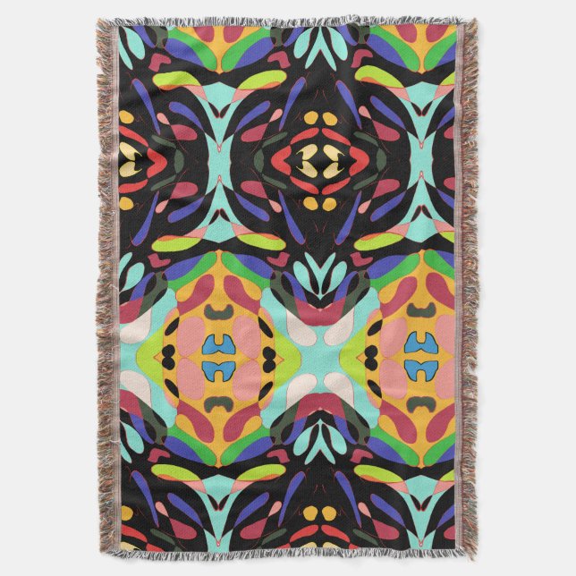 CElls of life Throw Blanket (Front Vertical)