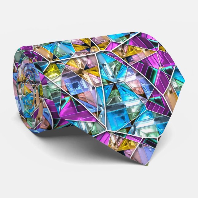 Cellular Art 3 Custom Tie (Rolled)