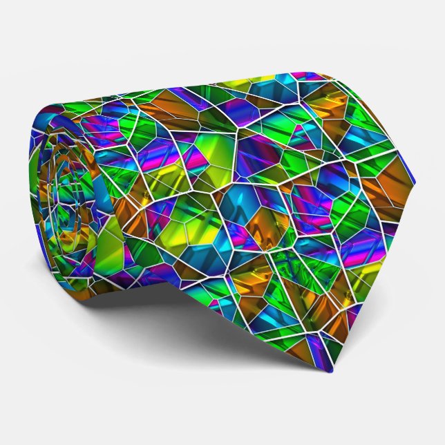 Cellular Art 4 Custom Tie (Rolled)
