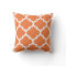 Celosia Orange Quatrefoil Pillow