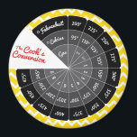 Celsius to Fahrenheit Temperature Conversion Chart Magnet<br><div class="desc">Do you have a European recipe or range? Do you struggle converting Celcius to Fahrenheit for your favourite continental recipe? Want to cook with confidence on that fancy French range. Does your cooker come in Celsius. This C to F chart will come in handy - just attach it to your...</div>