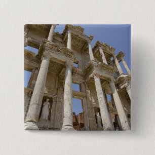 Celsus Library, built in AD 114-117 15 Cm Square Badge