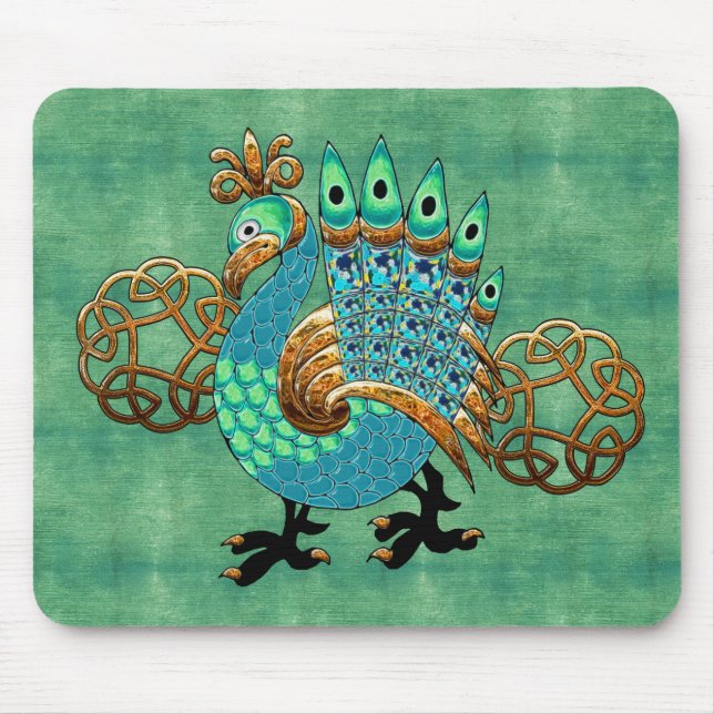 Celt and Feathers Mouse Pad (Front)