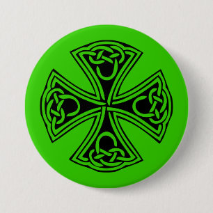celt_cross 7.5 cm round badge