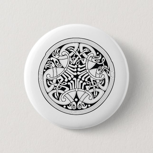 Celtic 1 6 cm round badge (Front)